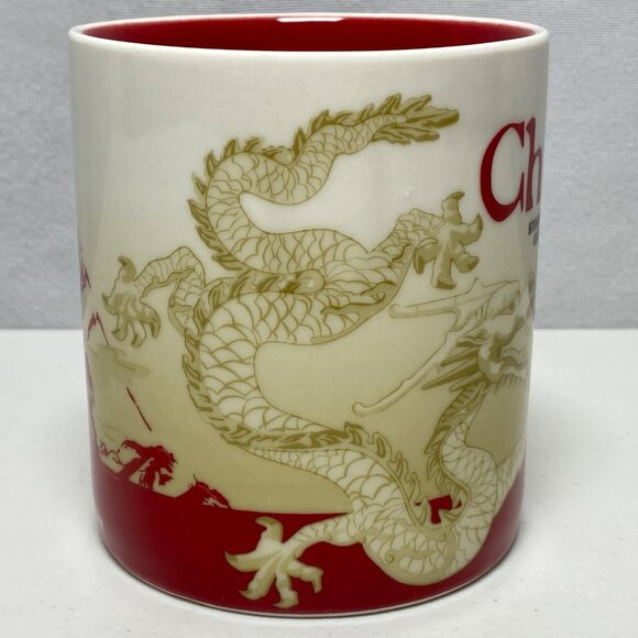 Starbucks China Dragon Mug 16 Fl Oz Ceramic Collectible Coffee Tea Cup 2012 - Picture 3 of 9